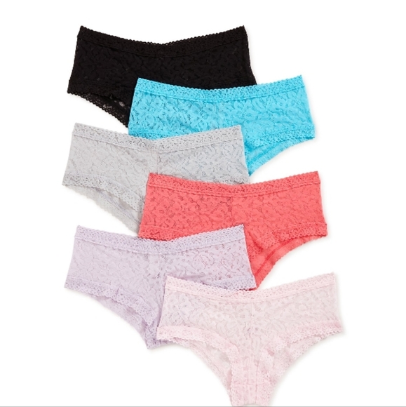 SECRET TREASURES LACE CHEEKY 6 PAIR - Picture 6 of 8